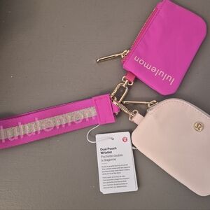 NWT Lululemon Dual Pouch Wristlet